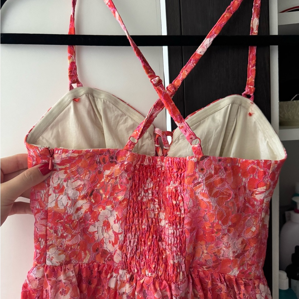 Guess Pink and Red Dress